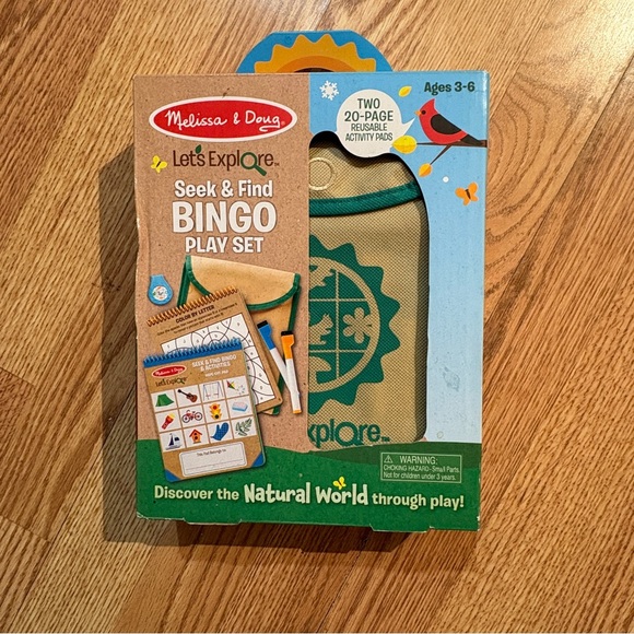 Melissa & Doug Other - Melissa & Doug Seek & Find Bingo Play Set - Green, Blue, Tan